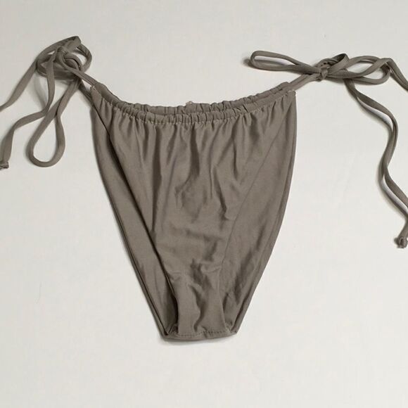 New. Taupe teeny string bikini bottom. - Picture 5 of 7
